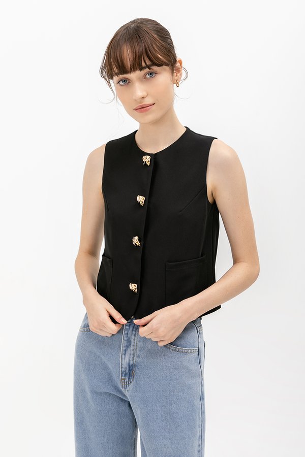 *BACKORDER 4* FANNIE VEST TOP