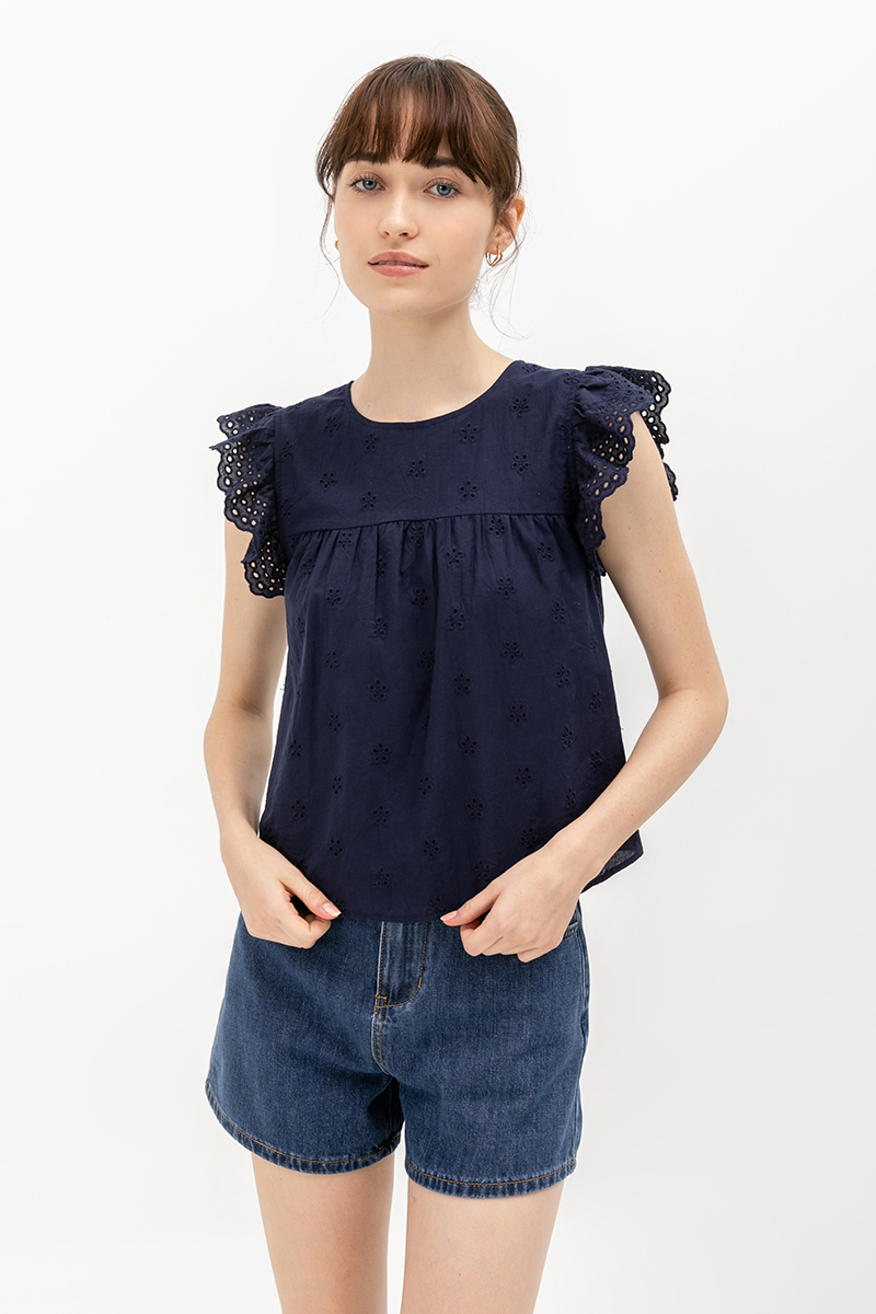 RIEN EMBROIDERED TOP