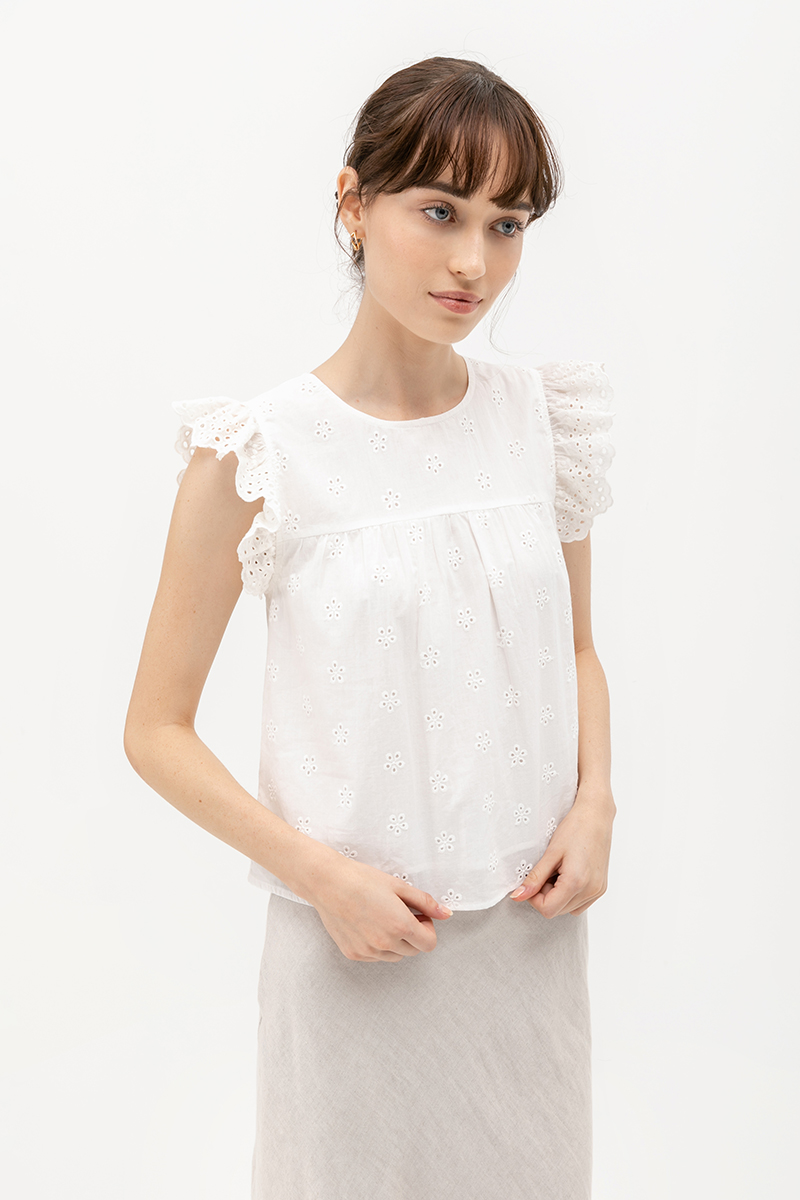 RIEN EMBROIDERED TOP