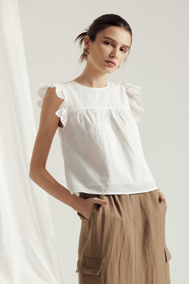 RIEN EMBROIDERED TOP