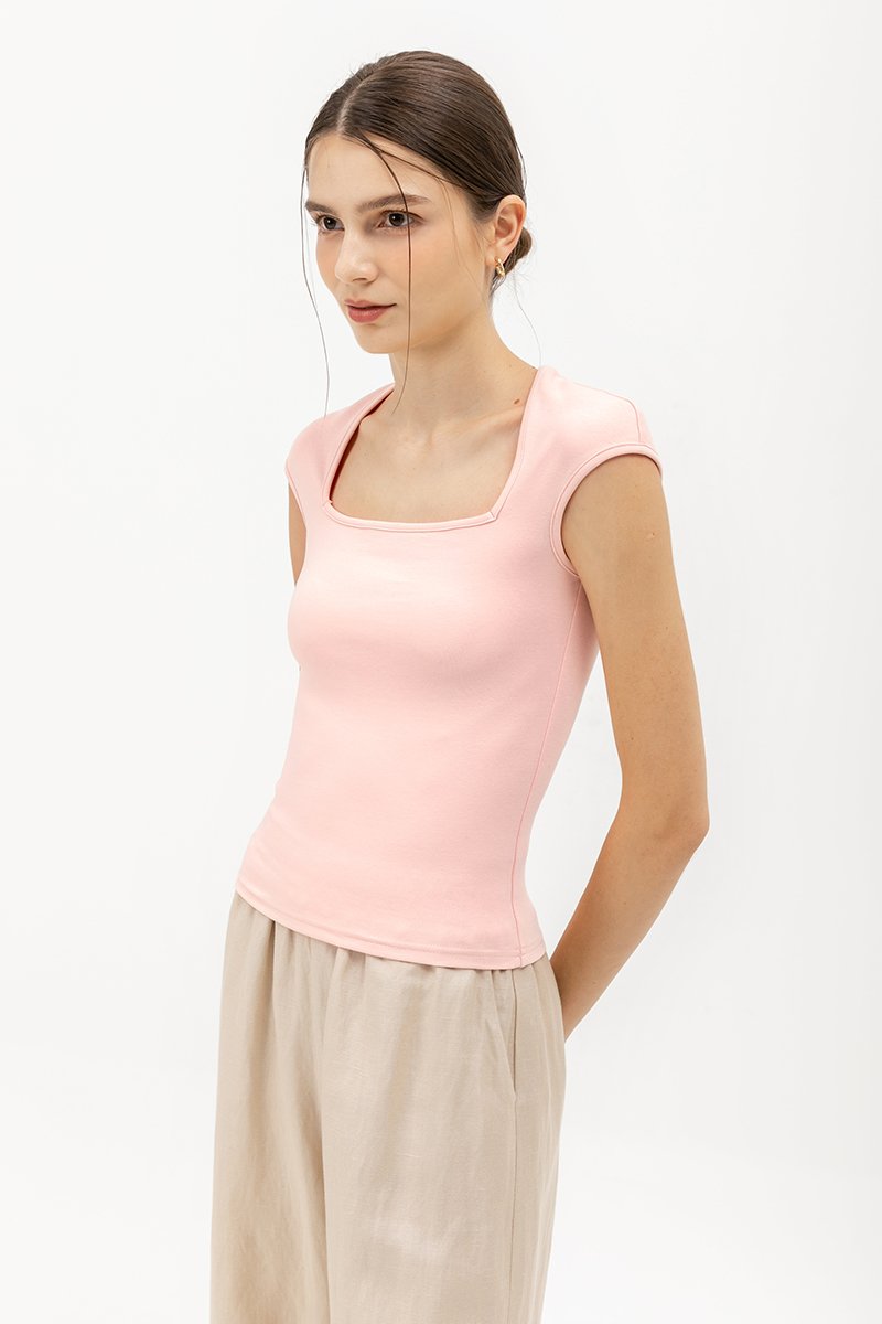 BRIAR CAPPED SLEEVE TEE