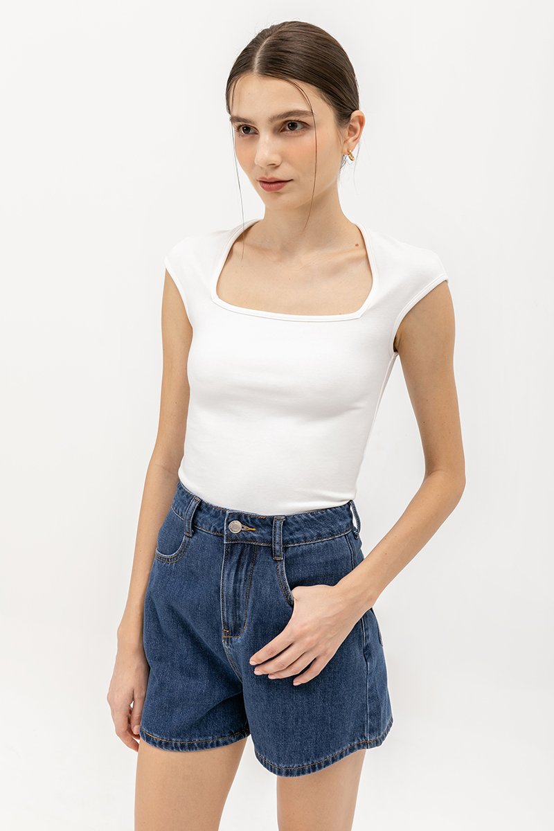 BRIAR CAPPED SLEEVE TEE