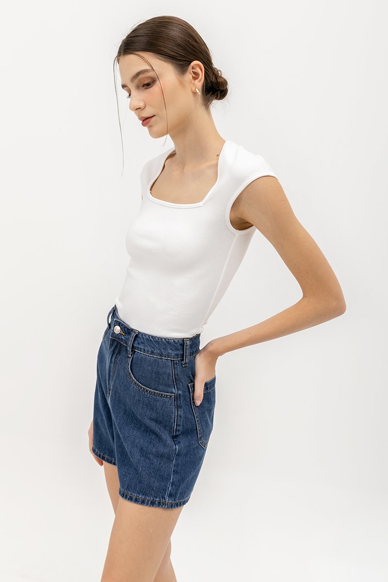 BRIAR CAPPED SLEEVE TEE