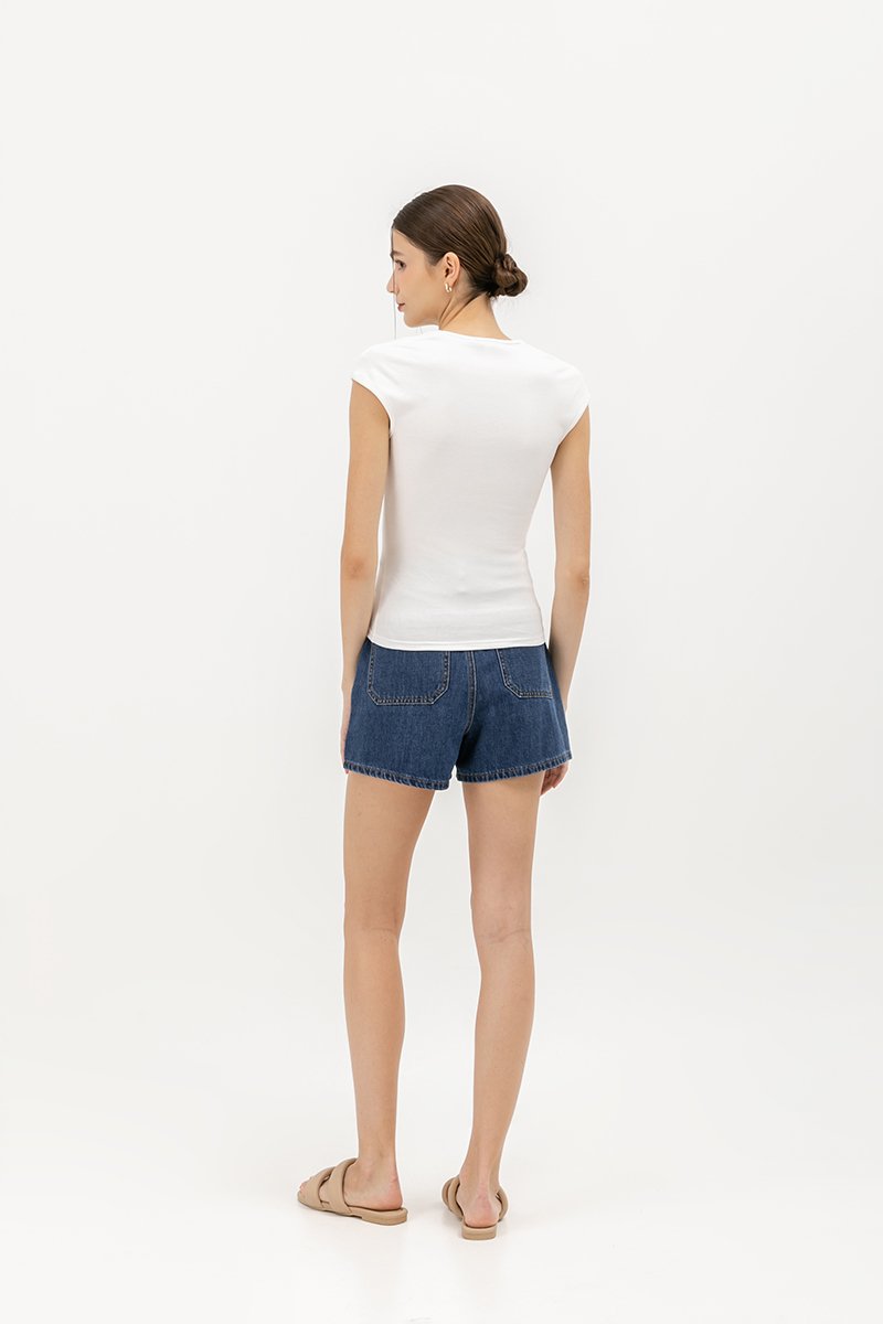 BRIAR CAPPED SLEEVE TEE