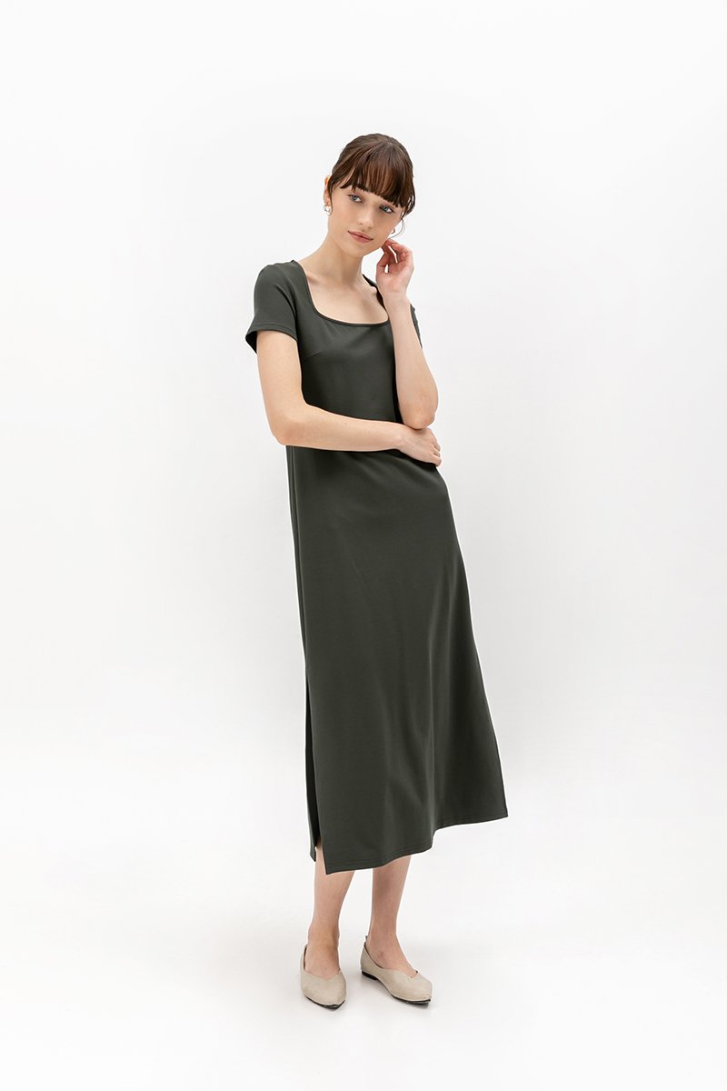 TULLIO JERSEY MIDI DRESS