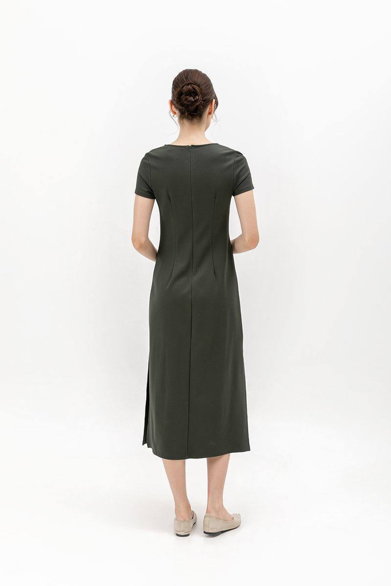 TULLIO JERSEY MIDI DRESS