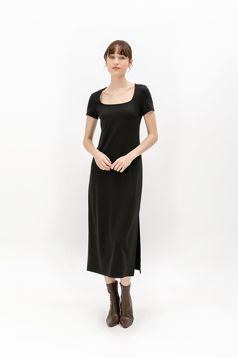TULLIO JERSEY MIDI DRESS