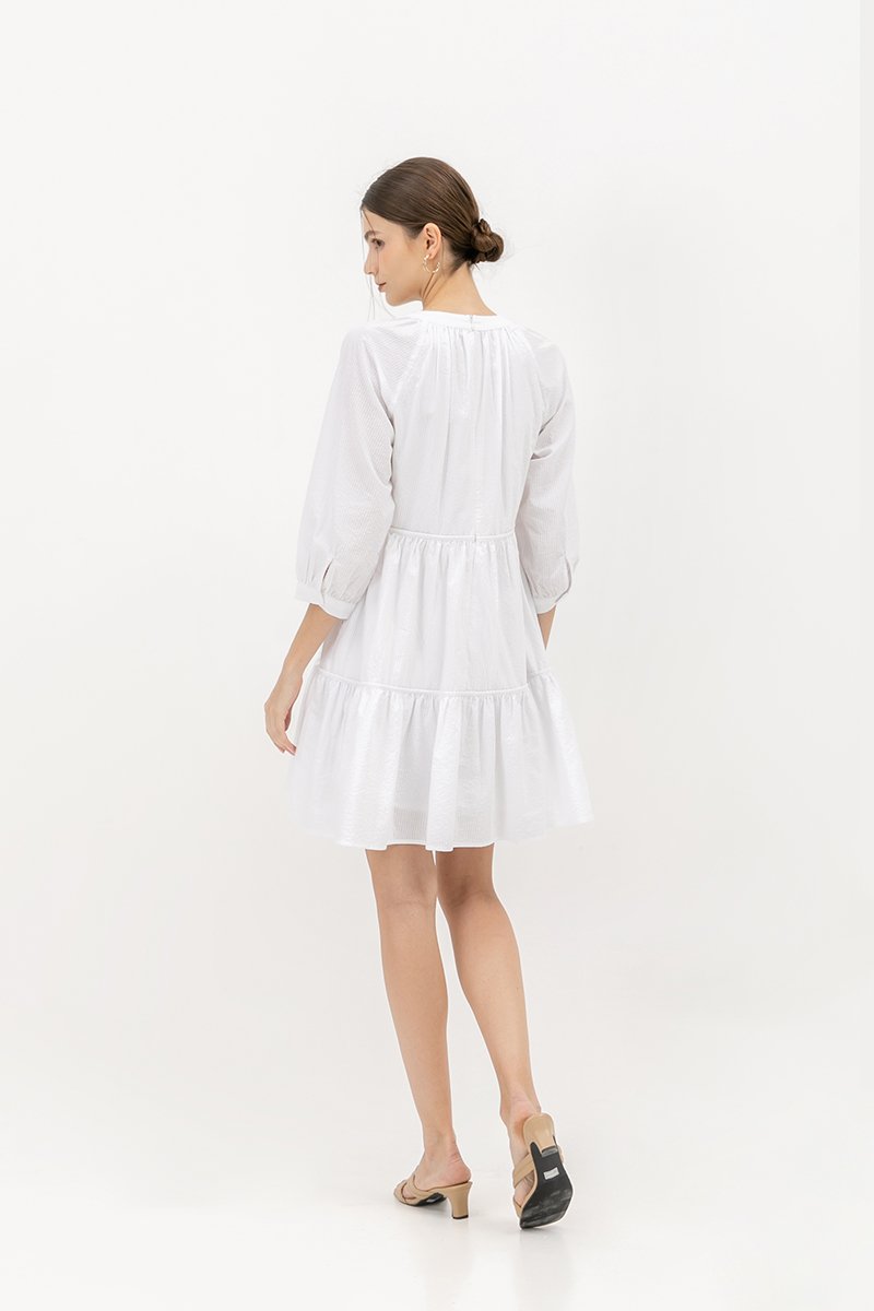 MARCEL STRIPED LONG SLEEVE DRESS