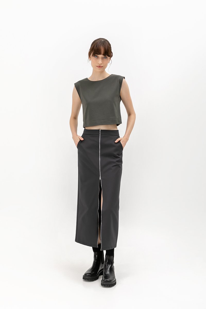 NYX FRONT ZIPPER SKIRT