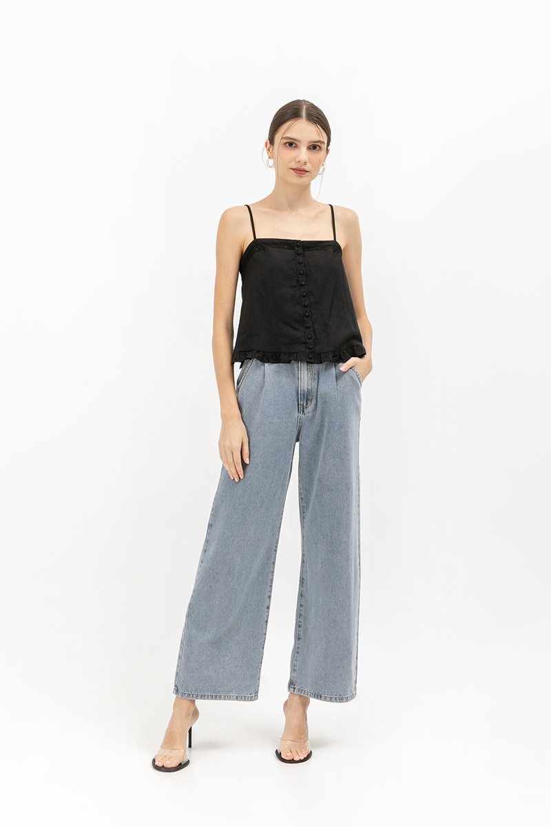 SKADI LACE TRIM TOP