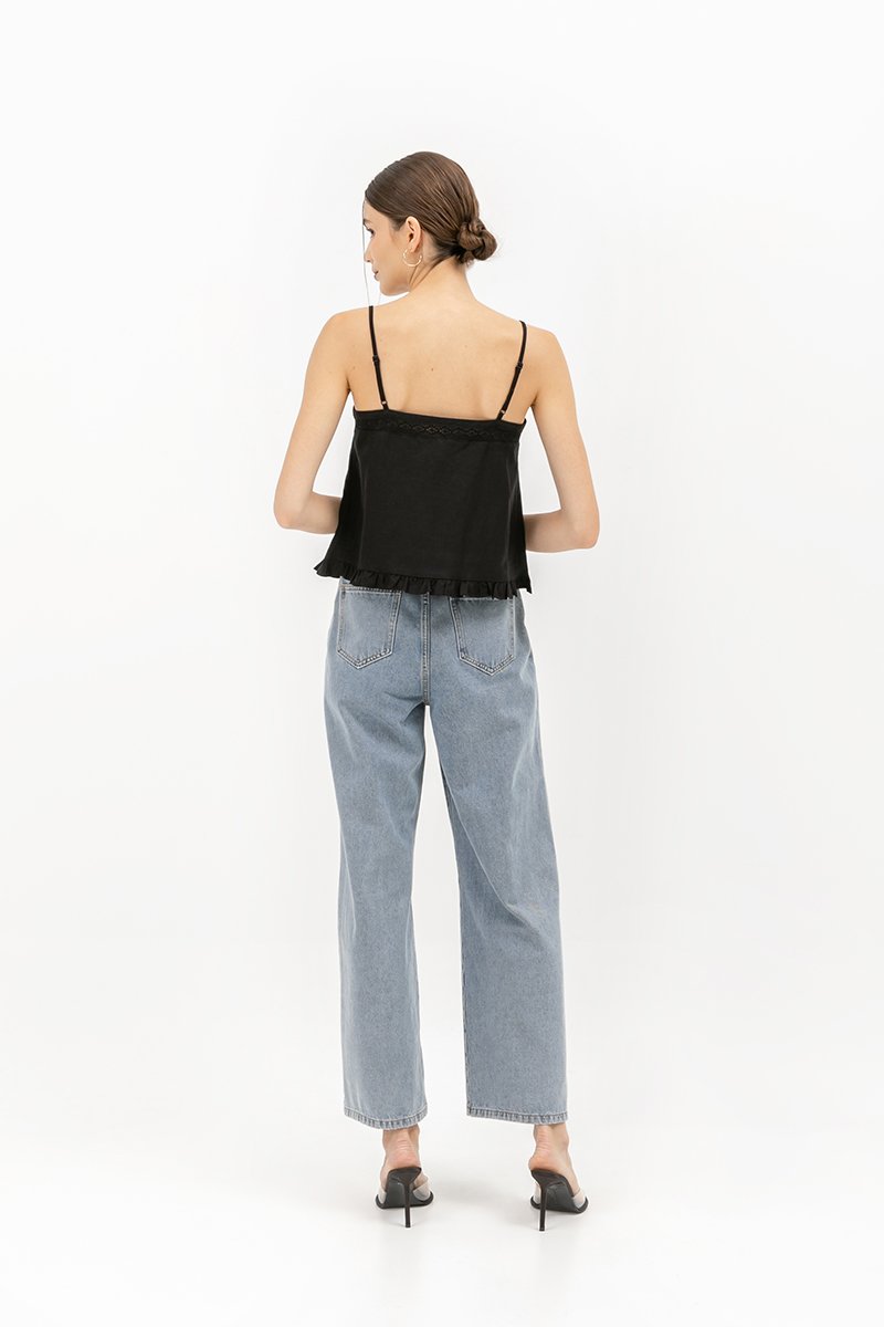 SKADI LACE TRIM TOP