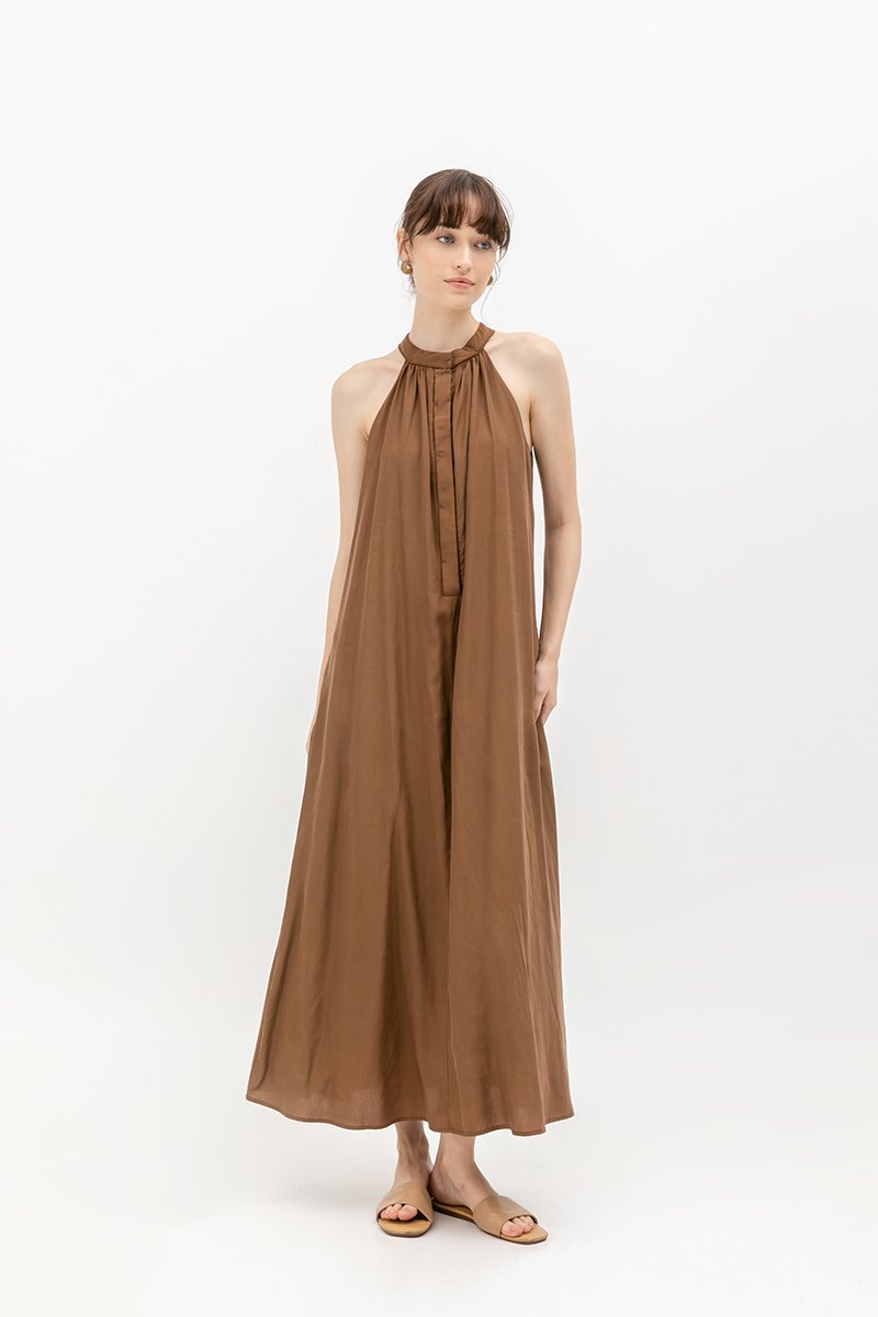 BERLIN HIGHNECK DRESS W SASH