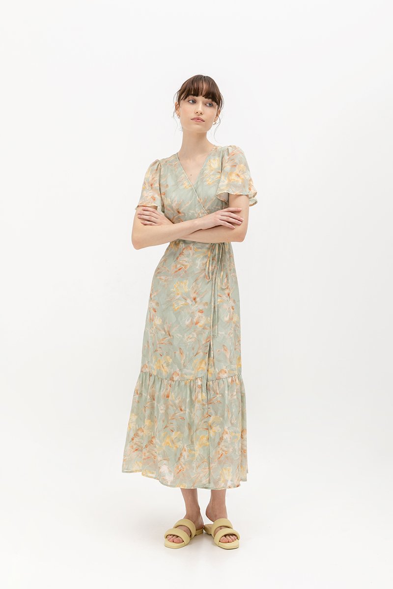 LILYA MAXI WRAP DRESS