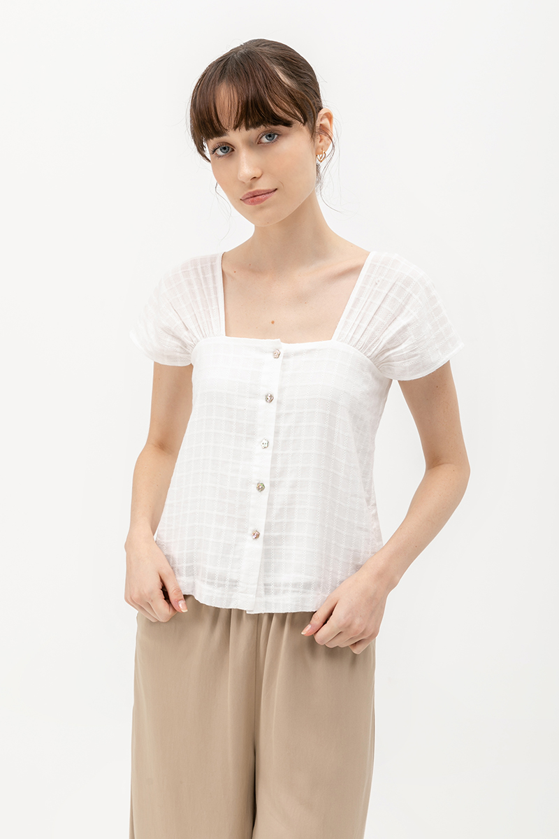 NICOLA BUTTONDOWN TOP