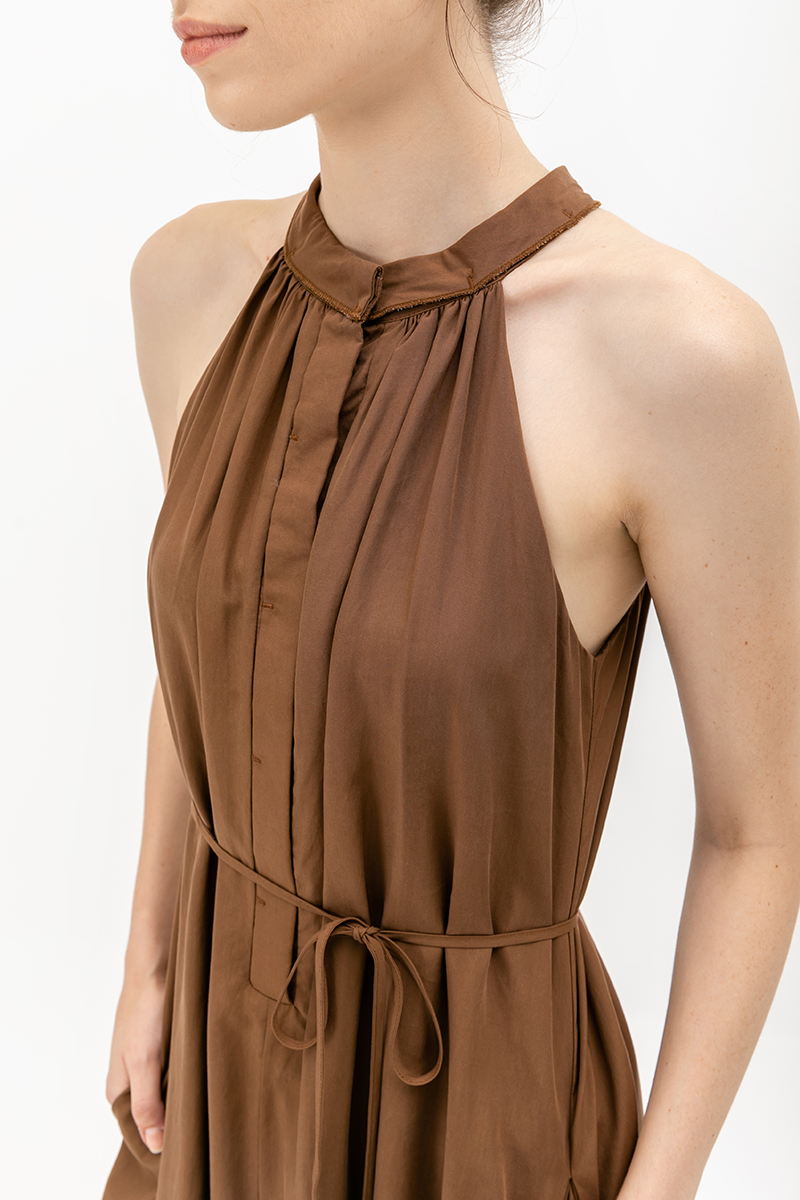 BERLIN HIGHNECK DRESS W SASH 