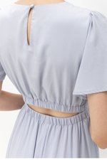 SARIN FLUTTER SLEEVES MIDI DRESS