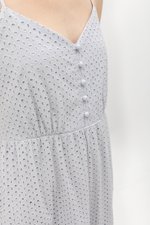 DESTINY EYELET TIERED MAXI DRESS