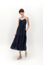 DESTINY EYELET TIERED MAXI DRESS