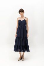 DESTINY EYELET TIERED MAXI DRESS