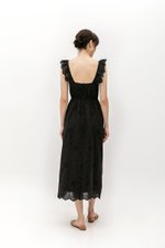 BEATRIZ EYELET FLUTTER DRESS