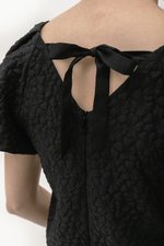 CLEO JACQUARD PUFF SLEEVE TOP