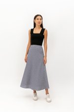 SHONNA BIAS CUT GINGHAM SKIRT SHONNA BIAS CUT GINGHAM SKIRT