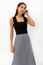 SHONNA BIAS CUT GINGHAM SKIRT SHONNA BIAS CUT GINGHAM SKIRT