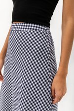 SHONNA BIAS CUT GINGHAM SKIRT SHONNA BIAS CUT GINGHAM SKIRT