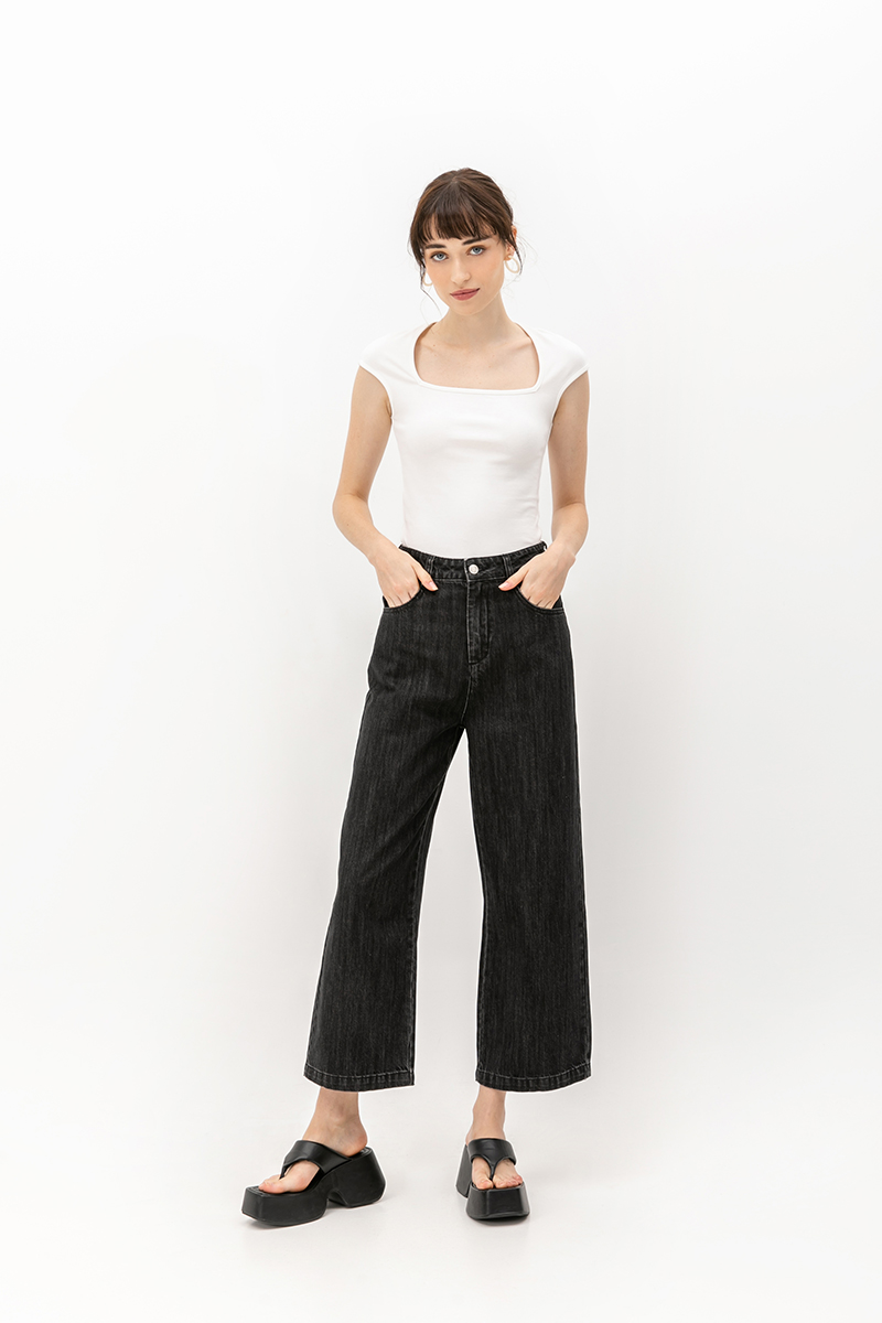 DAMARIS WIDE LEG DENIM JEANS