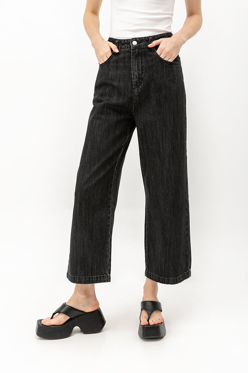 DAMARIS WIDE LEG DENIM JEANS