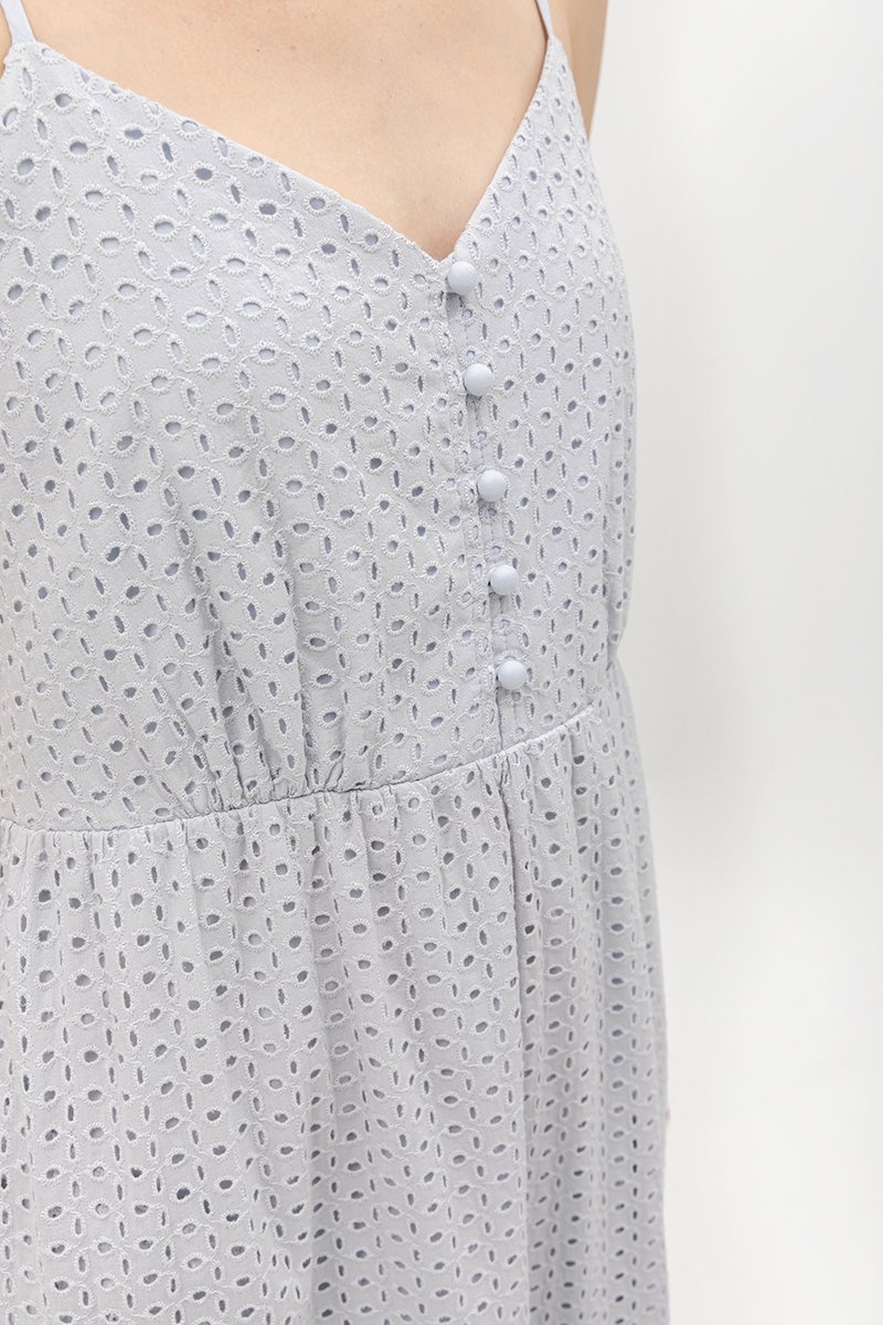DESTINY EYELET TIERED MAXI DRESS
