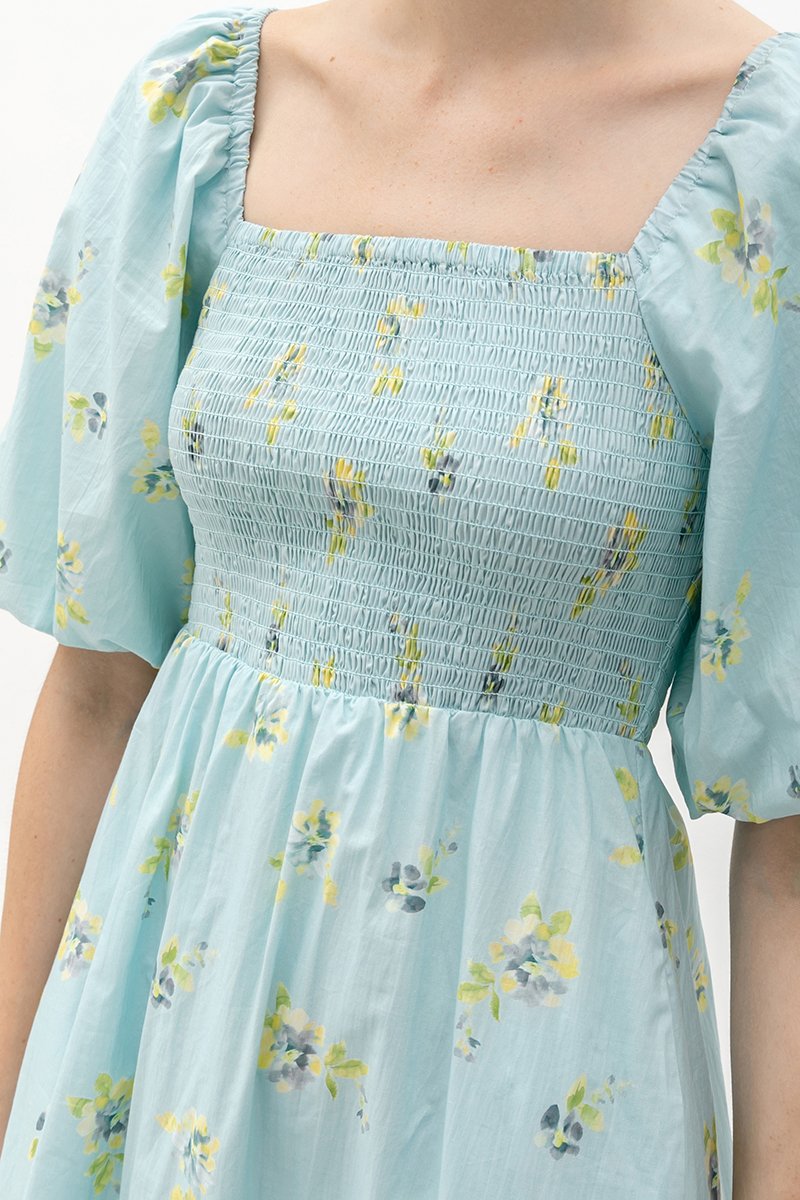 FIONA FLORAL MIDI DRESS
