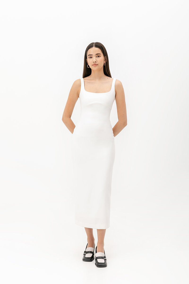 LOWEN SHEATH MIDI DRESS