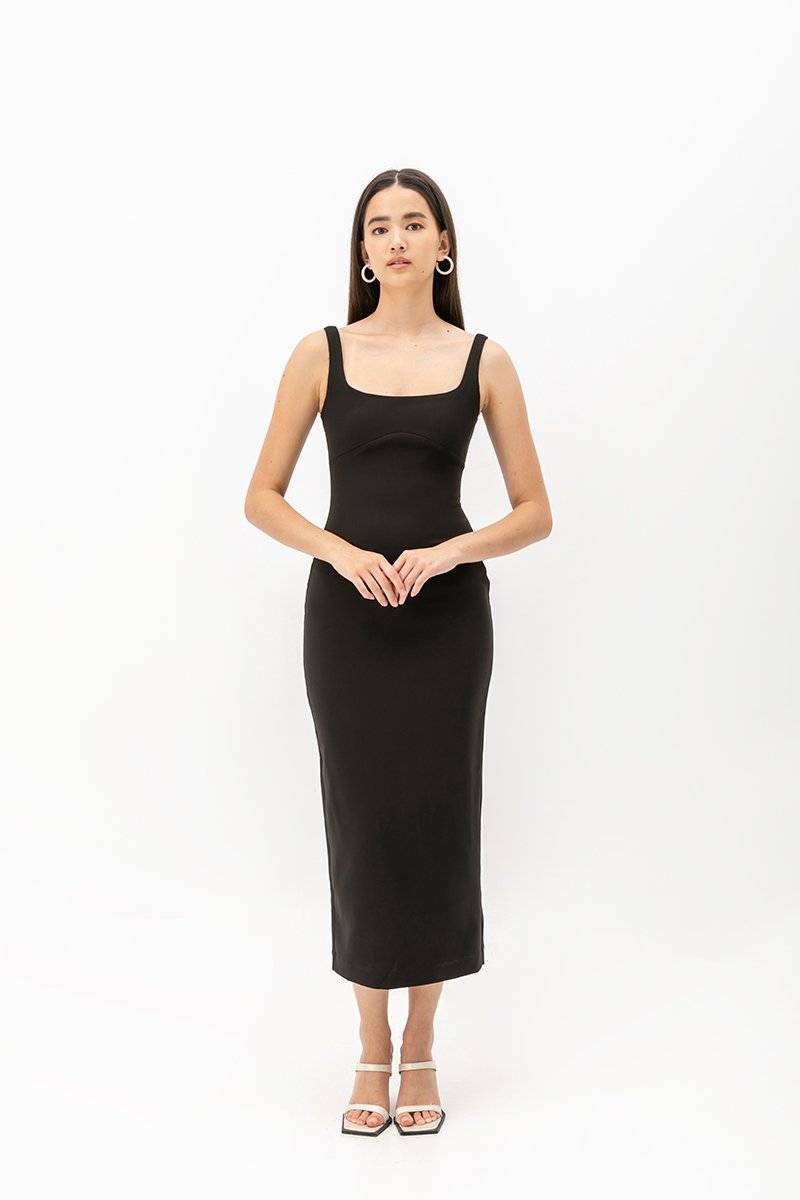 LOWEN SHEATH MIDI DRESS