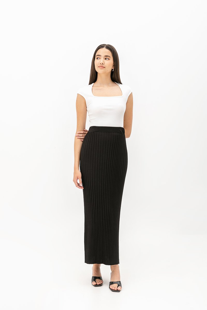 NOELY LONG KNITTED SKIRT