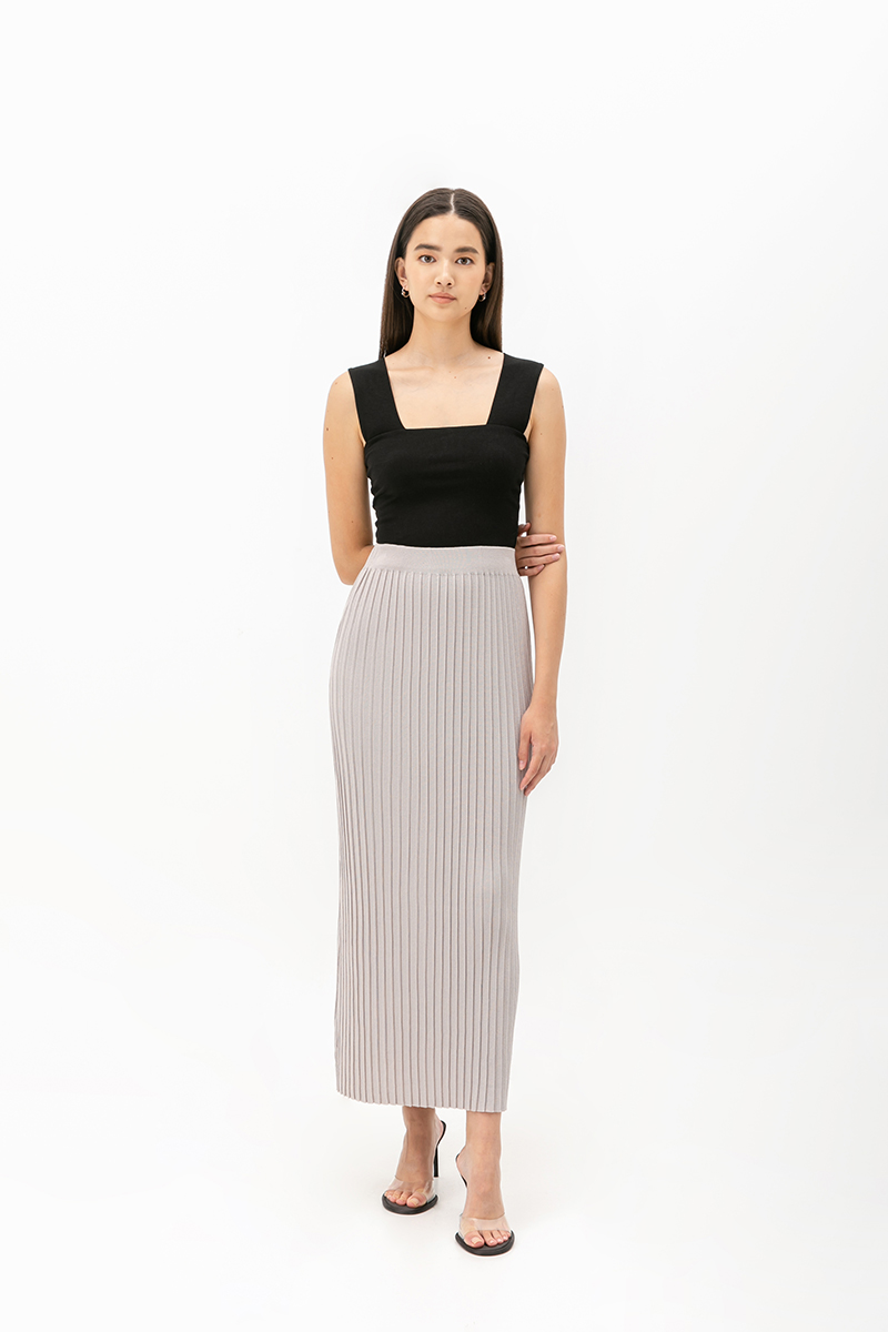 NOELY LONG KNITTED SKIRT