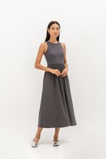 WREN CONTRAST MIDI DRESS WREN CONTRAST MIDI DRESS