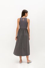 WREN CONTRAST MIDI DRESS WREN CONTRAST MIDI DRESS