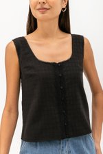 JODY COTTON EYELET TOP JODY COTTON EYELET TOP