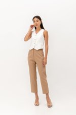 SASKIA CONTRAST BUTTON VEST