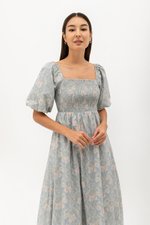 WISTERIA FLORAL SMOCKED DRESS