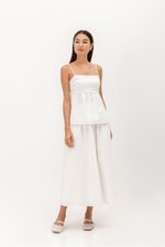 BRINA EYELET PEPLUM CAMI TOP BRINA EYELET PEPLUM CAMI TOP