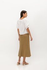 ALVA PUFF SLEEVE TIE-NECK TOP ALVA PUFF SLEEVE TIE-NECK TOP