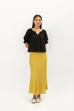 ALVA PUFF SLEEVE TIE-NECK TOP ALVA PUFF SLEEVE TIE-NECK TOP