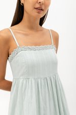 CARMIA LACE TRIM MAXI DRESS