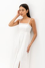 CARMIA LACE TRIM MAXI DRESS