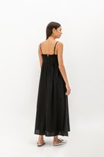 CARMIA LACE TRIM MAXI DRESS