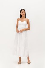 LEIRIA PADDED OPEN BACK MAXI DRESS