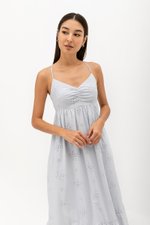 LEIRIA PADDED OPEN BACK MAXI DRESS