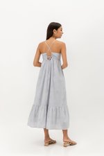 LEIRIA PADDED OPEN BACK MAXI DRESS